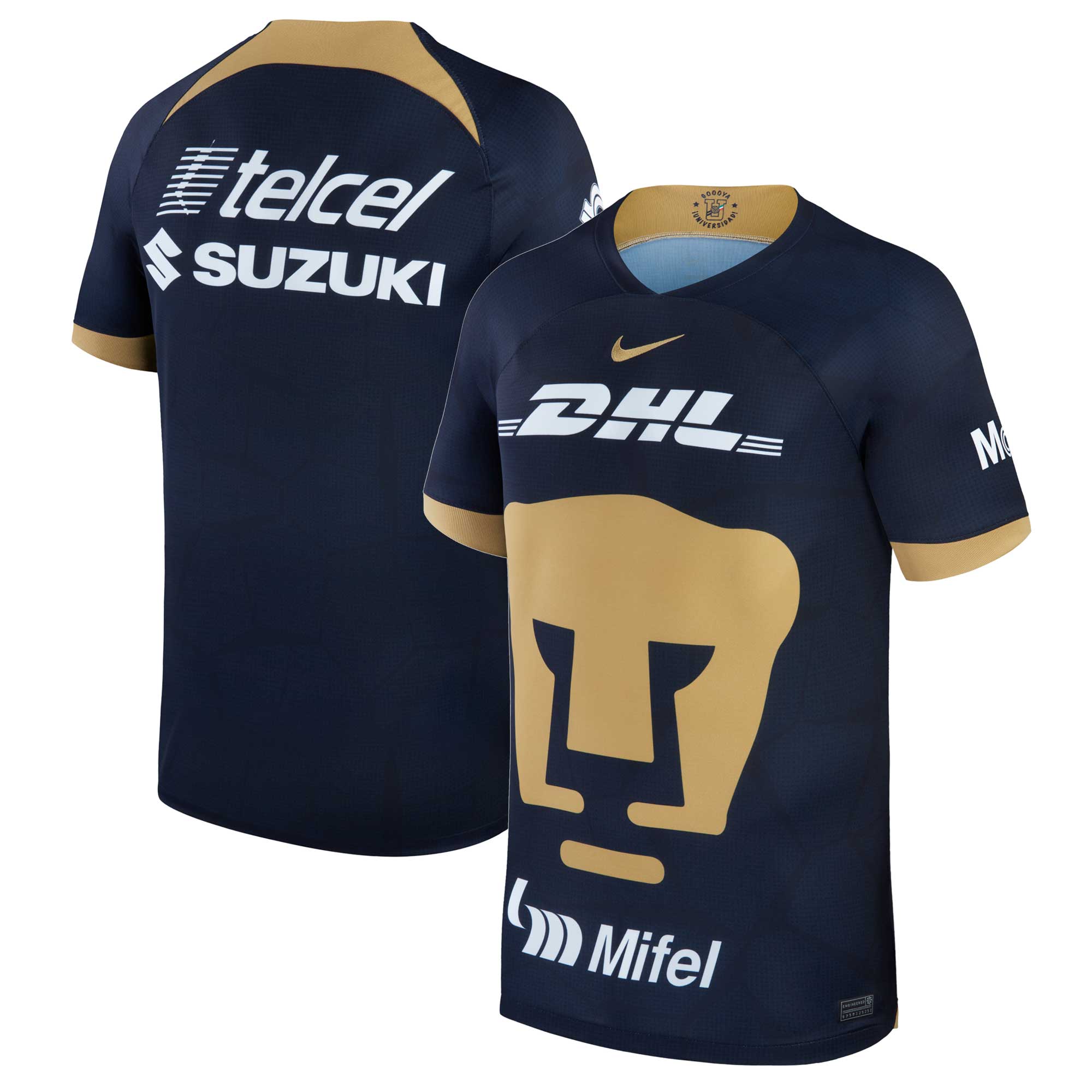 Pumas Nike Youth 2023/24 Away Stadium Replica Jersey - Navy