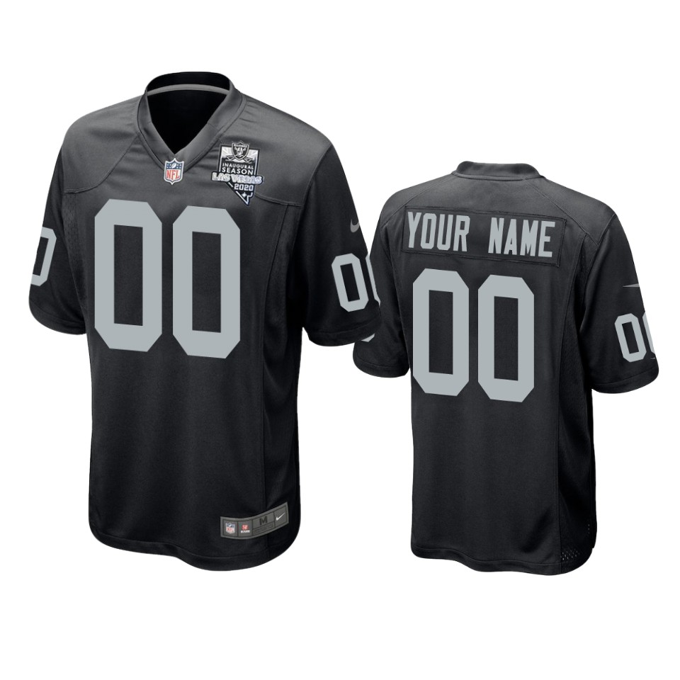Raiders Custom Inaugural Season Black Jersey