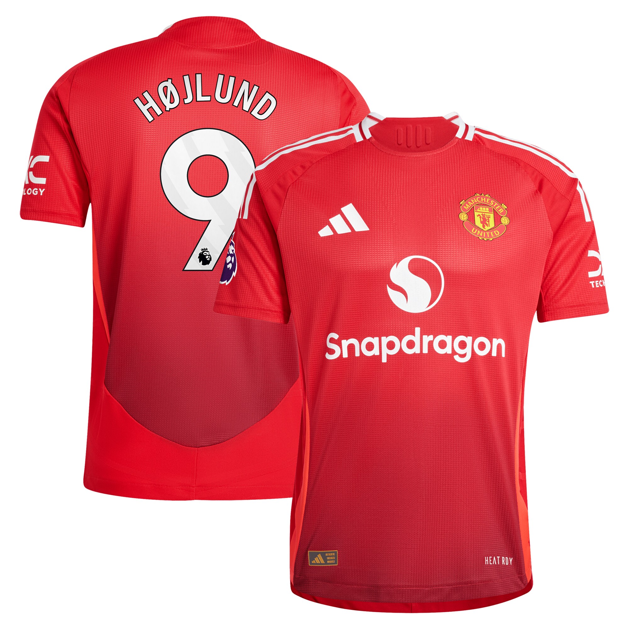 Rasmus HÃ¸jlund Manchester United adidas 2024/25 Home Authentic Player Jersey - Red