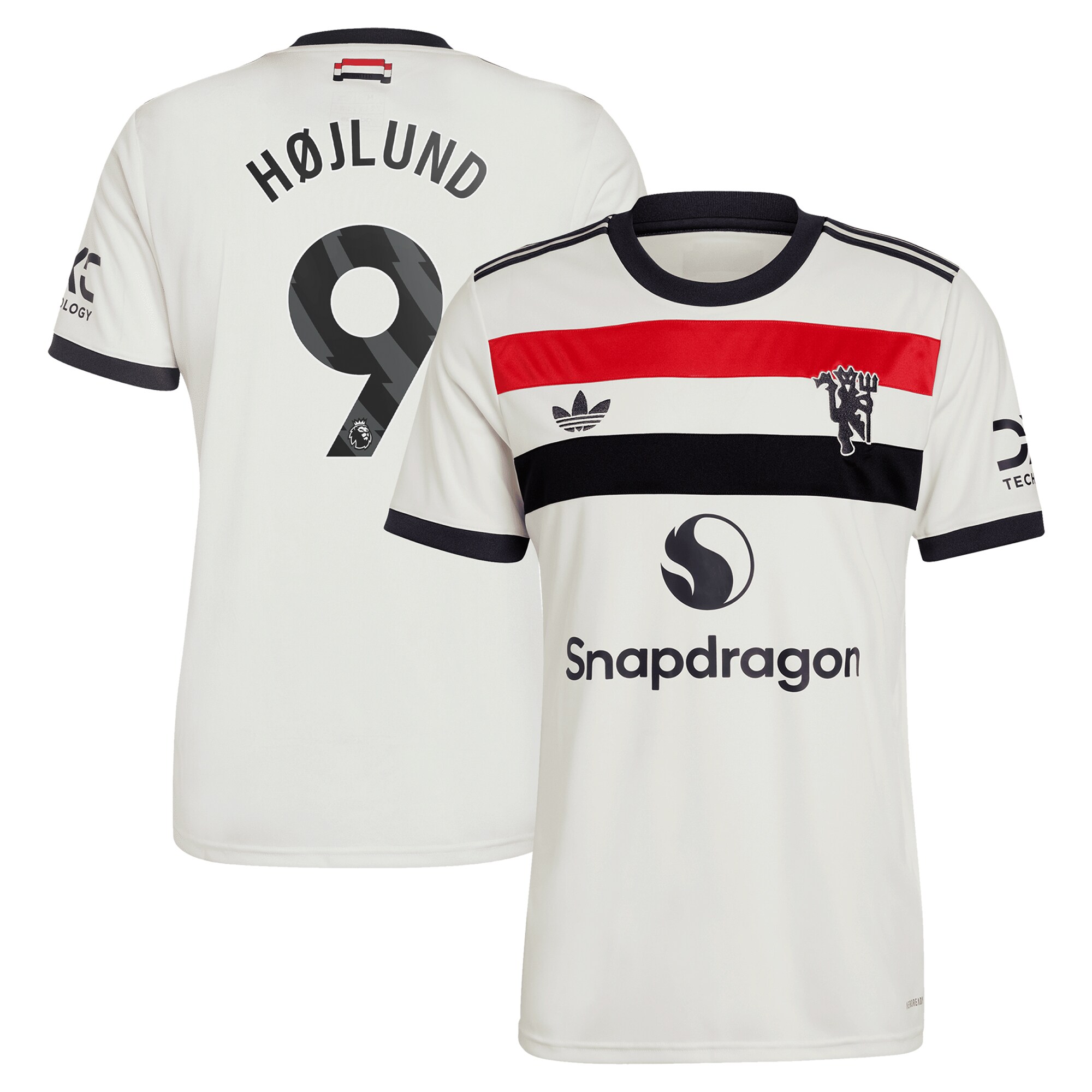 Rasmus HÃ¸jlund Manchester United adidas Originals 2024/25 Third Replica Jersey - Cream