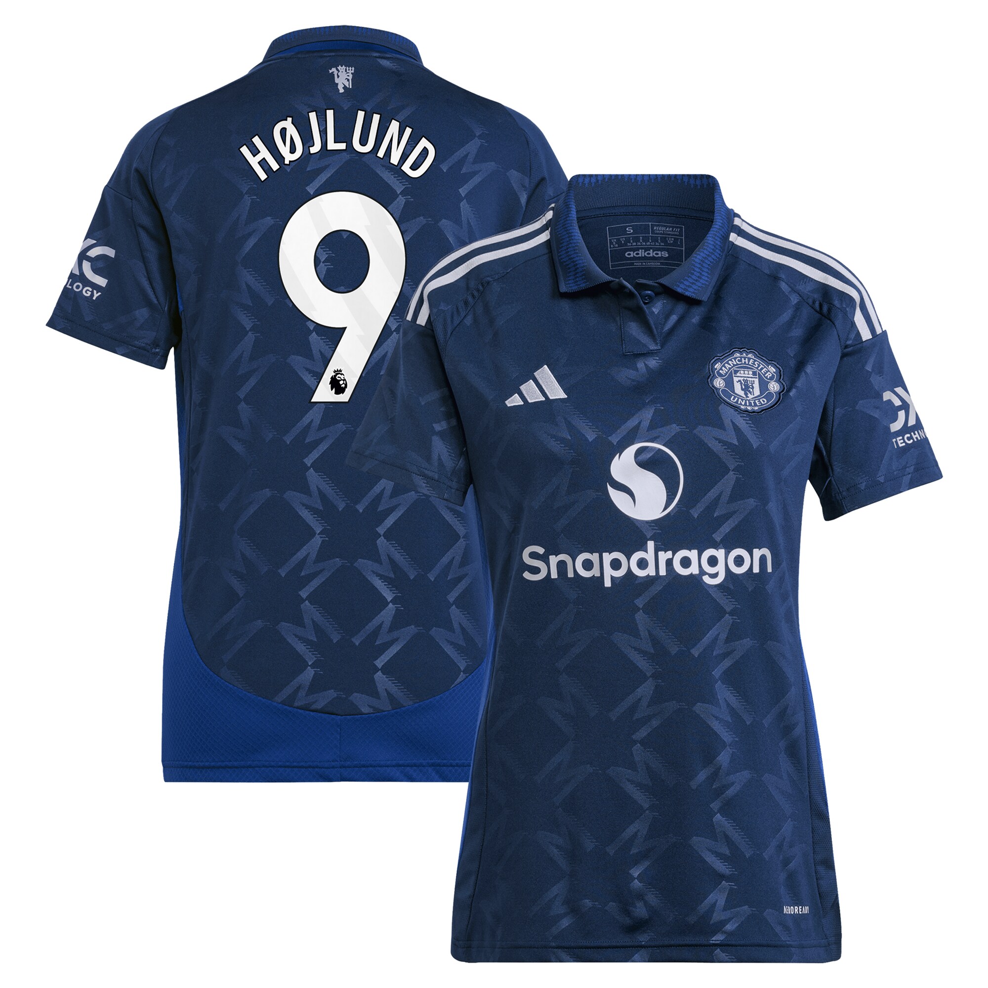 Rasmus HÃ¸jlund Manchester United adidas Women's 2024/25 Away Replica Player Jersey - Navy