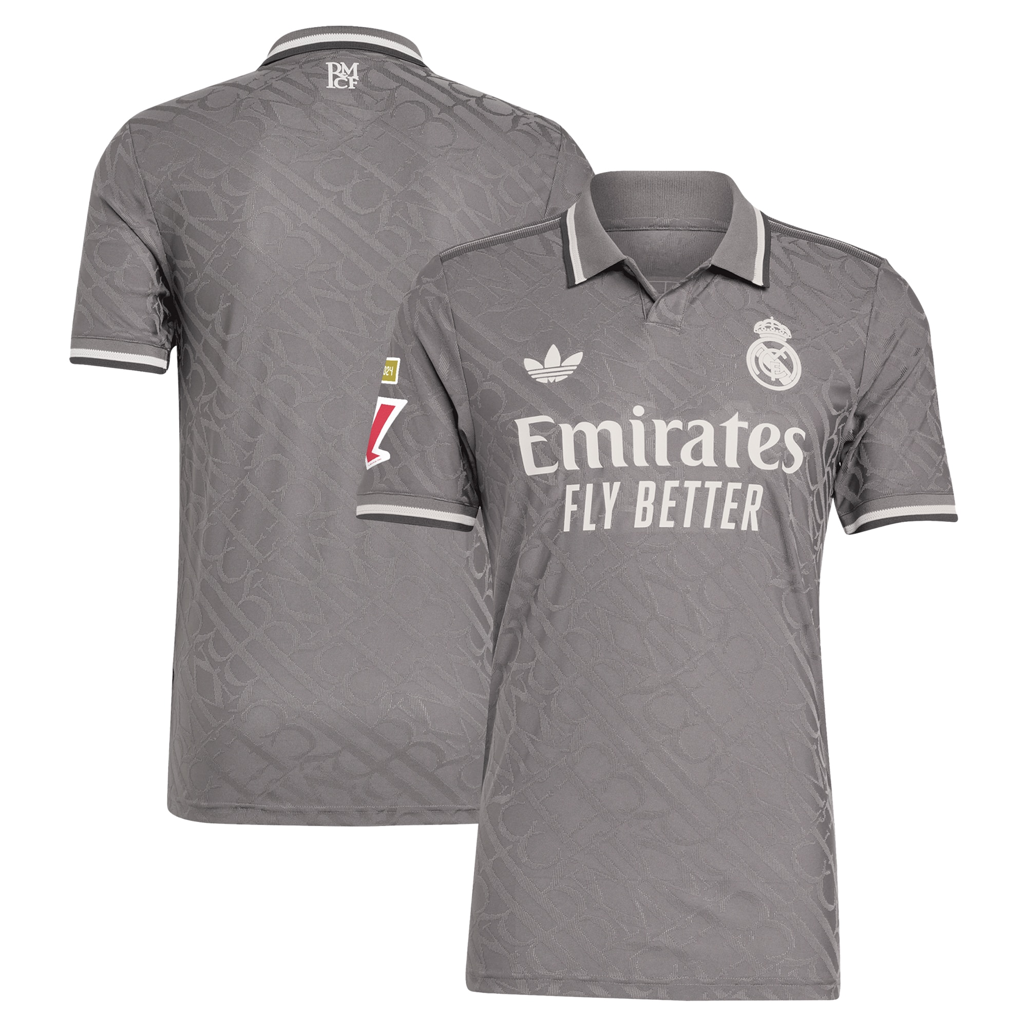  Real Madrid adidas Originals 2024/25 Third Authentic Jersey - Charcoal
