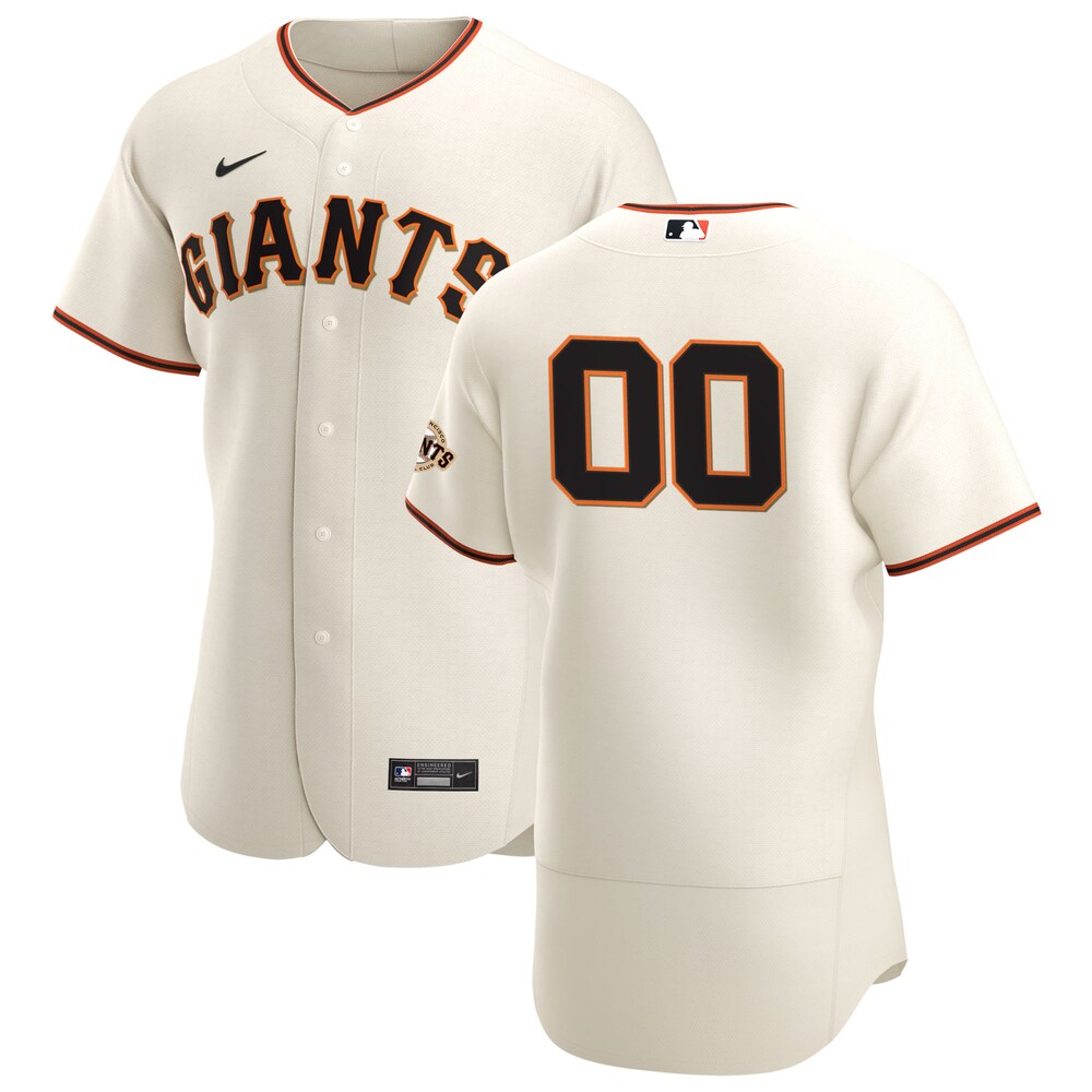 San Francisco Giants Nike 2020 Home Custom Jersey - Cream