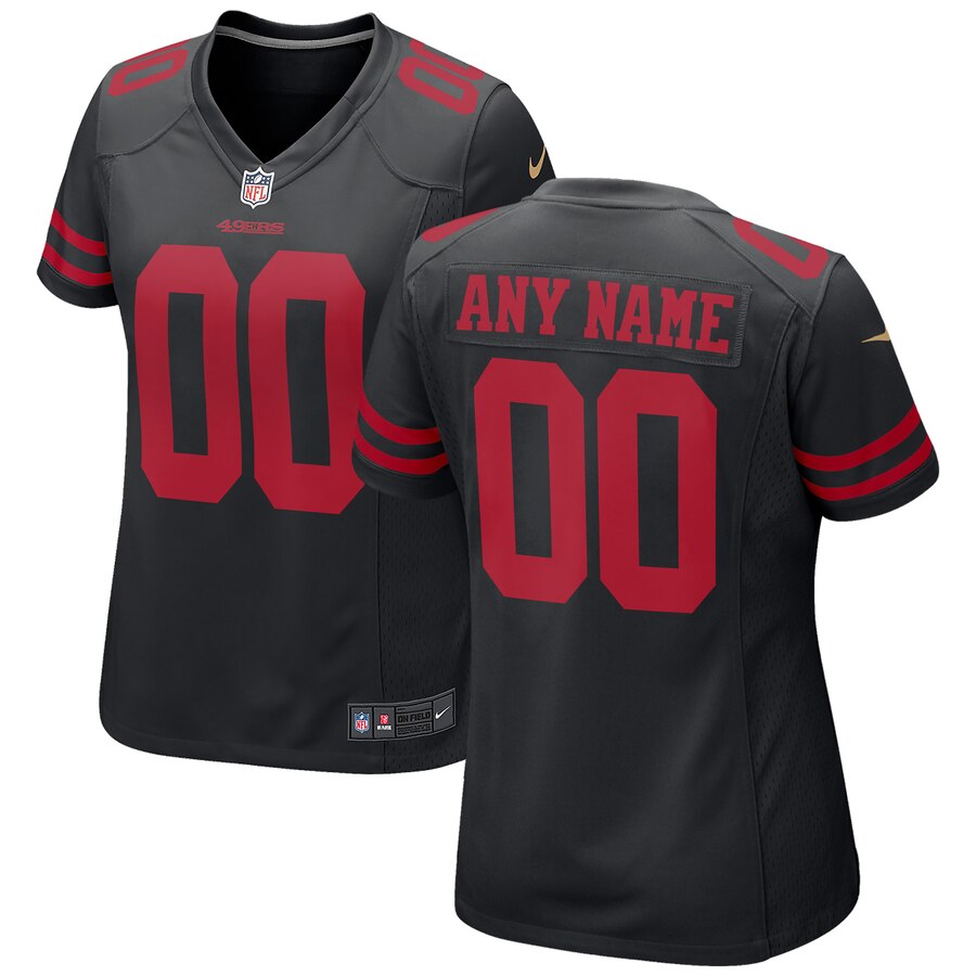 San Francisco  Nike Women's 2018 Alternate Custom Game Jersey - Black