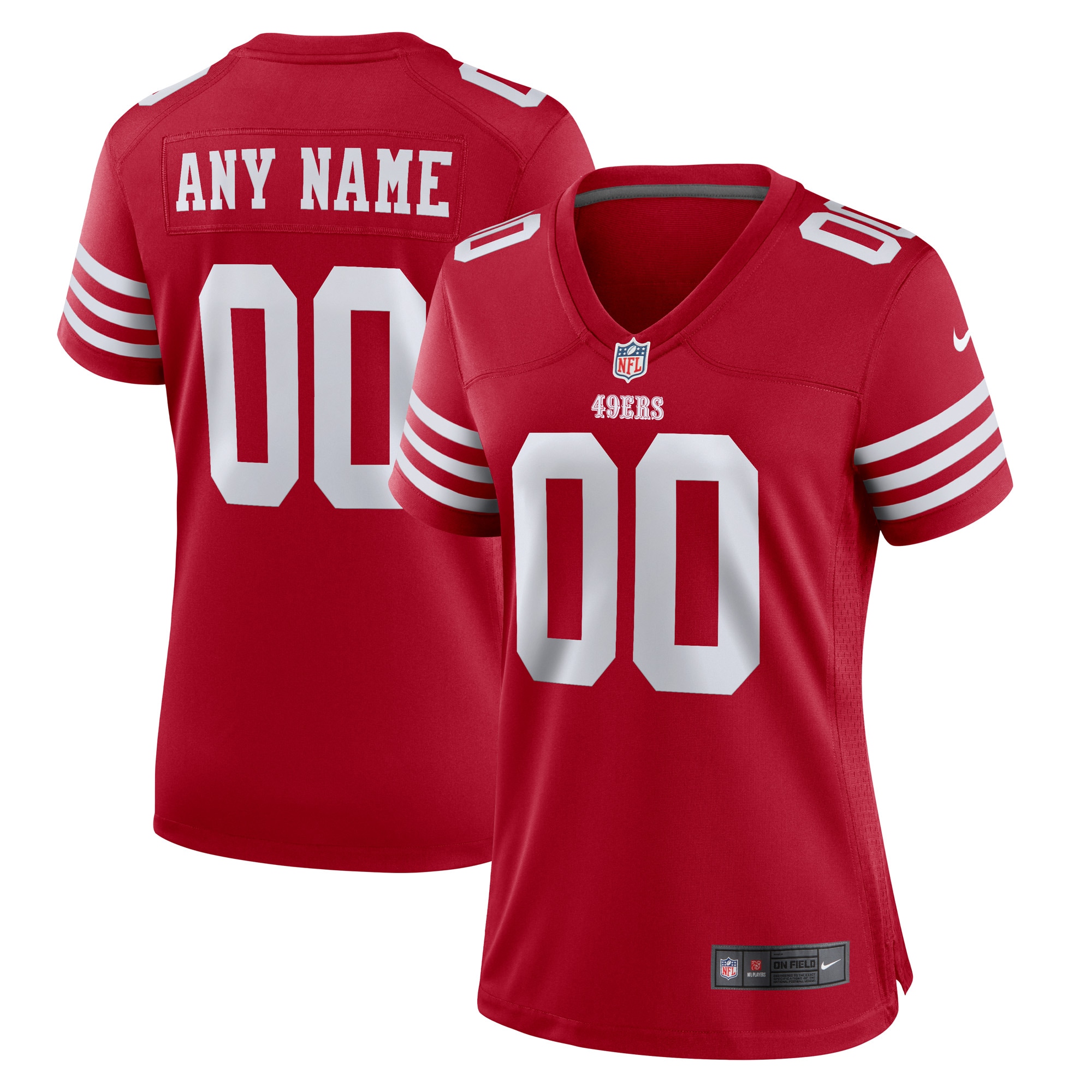 San Francisco  Nike Women's Game Custom Jersey - Scarlet