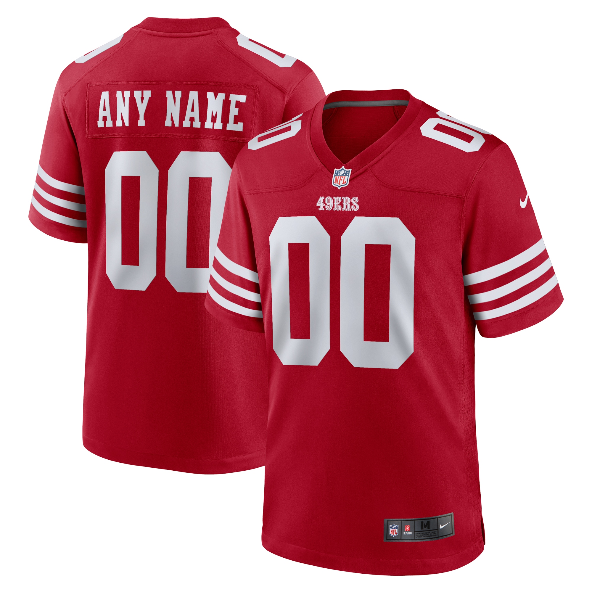 San Francisco  Nike Youth Game Custom Jersey - Scarlet