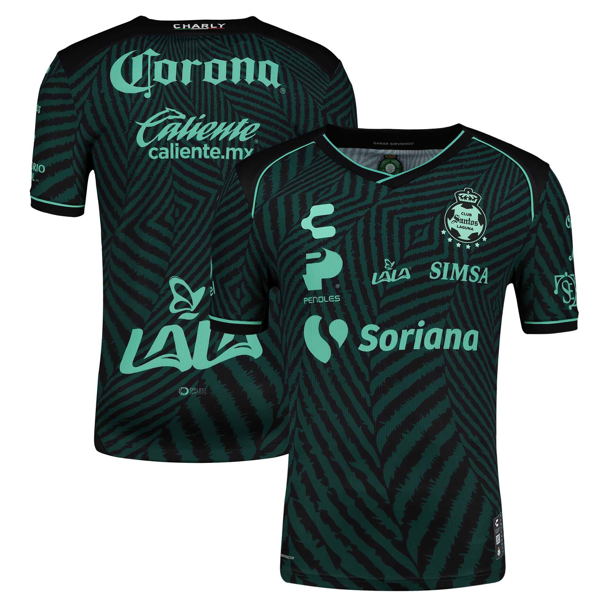 Santos Laguna Charly 2024/25 Away Authentic Jersey - Green