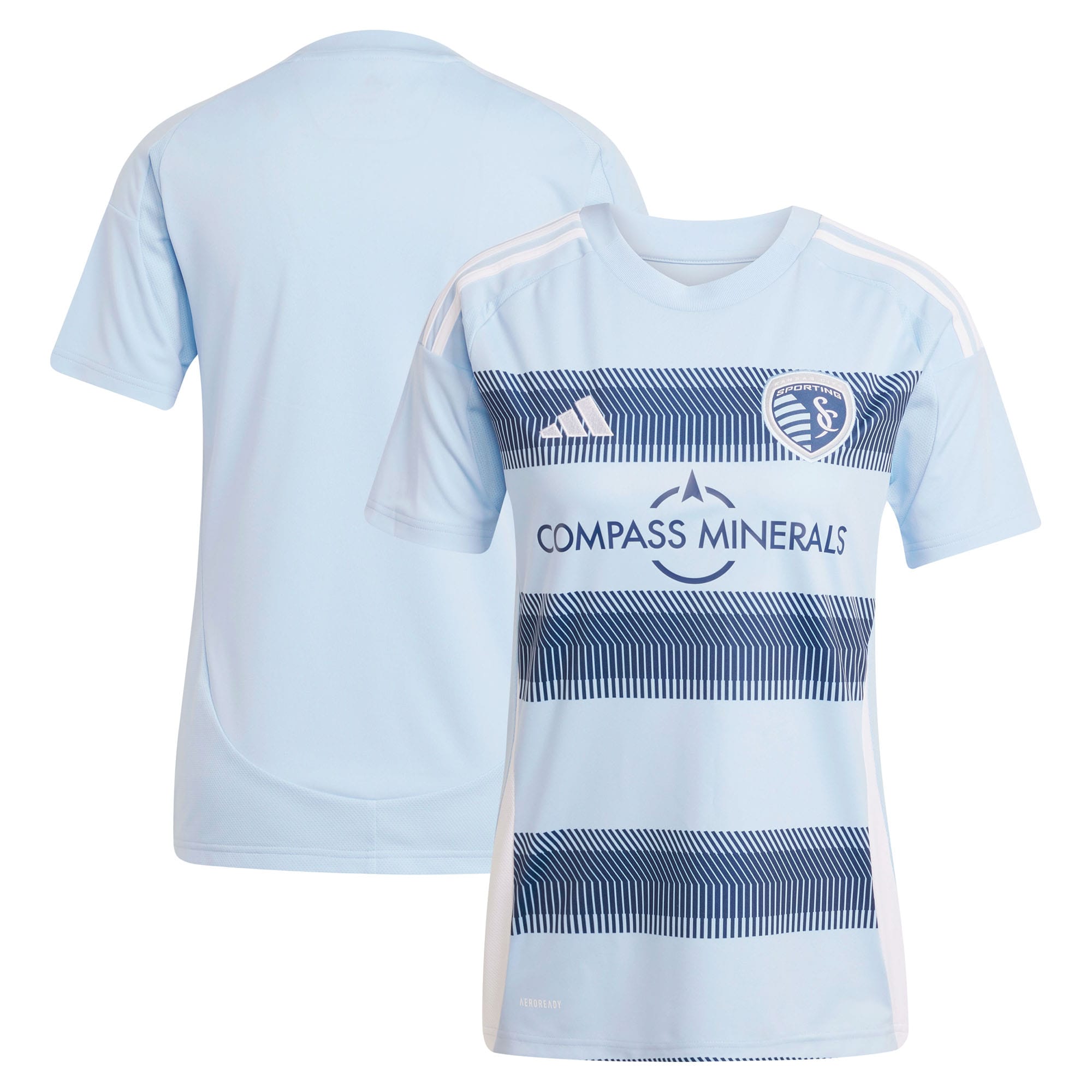  Sporting Kansas City adidas Women's 2025 One KC Replica Jersey - Light Blue
