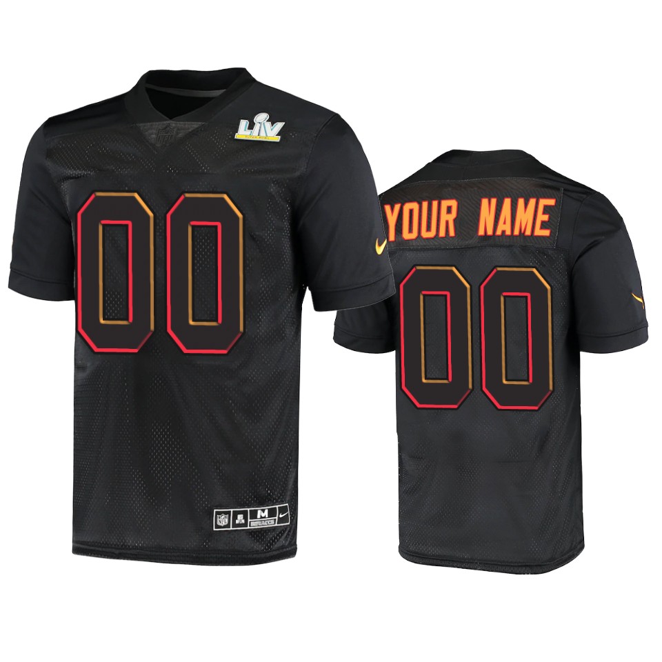 Tampa Bay Buccaneers Custom Super Bowl LV Black Limited Jersey
