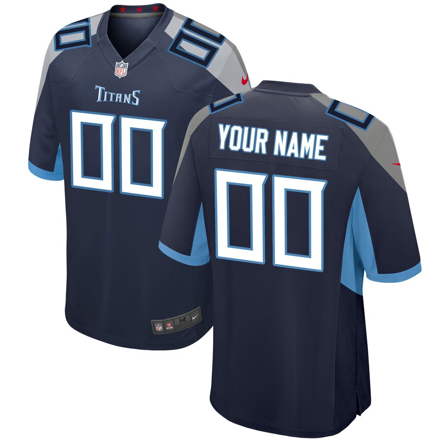 Tennessee Titans Nike 2018 Custom Game Jersey - Navy