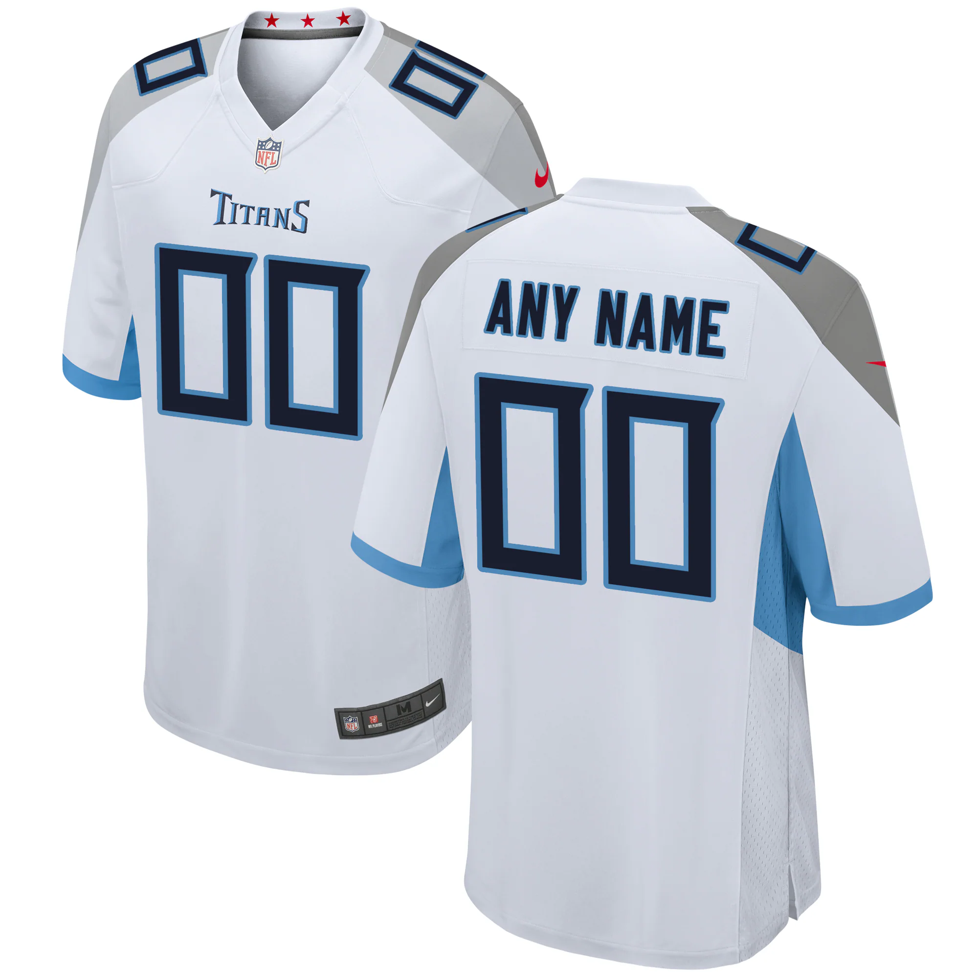 Tennessee Titans Nike Custom Game Jersey - White