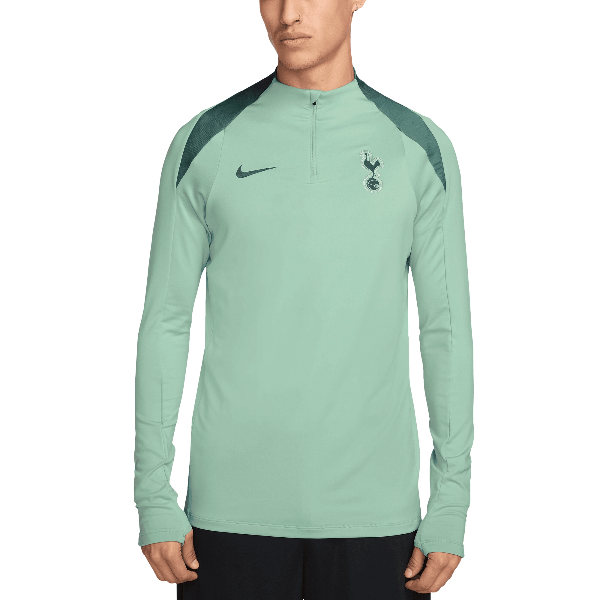  Tottenham Hotspur Nike 2024/25 Third Strike Drill Performance Quarter-Zip Pullover Top - Green