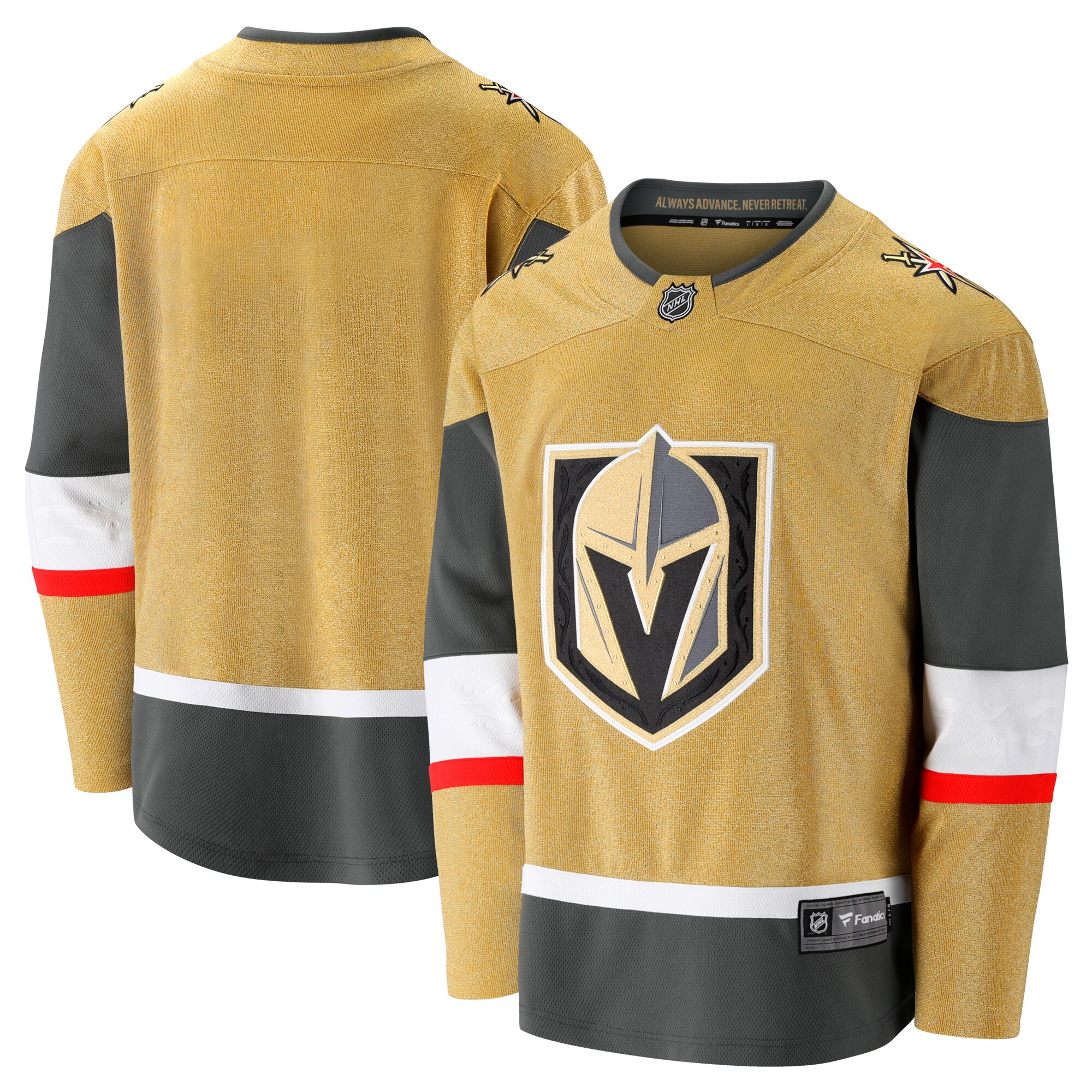  Vegas Golden Knights Fanatics Home Breakaway Jersey - Gold