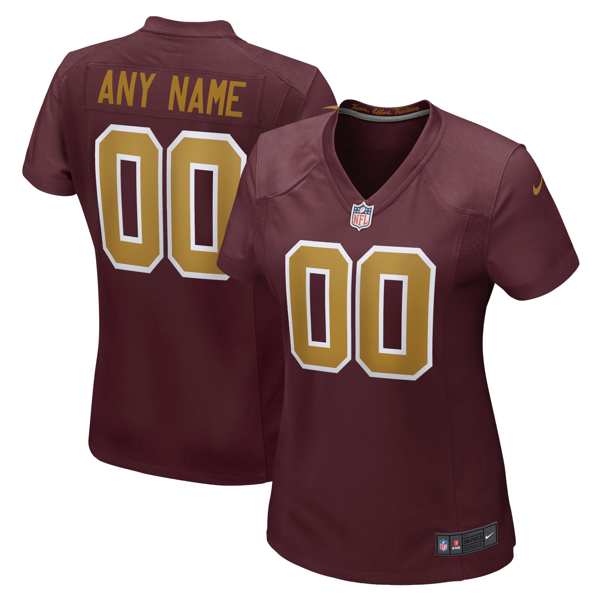 Washington Football Team Nike Women's Alternate Custom Jersey - Burgundy