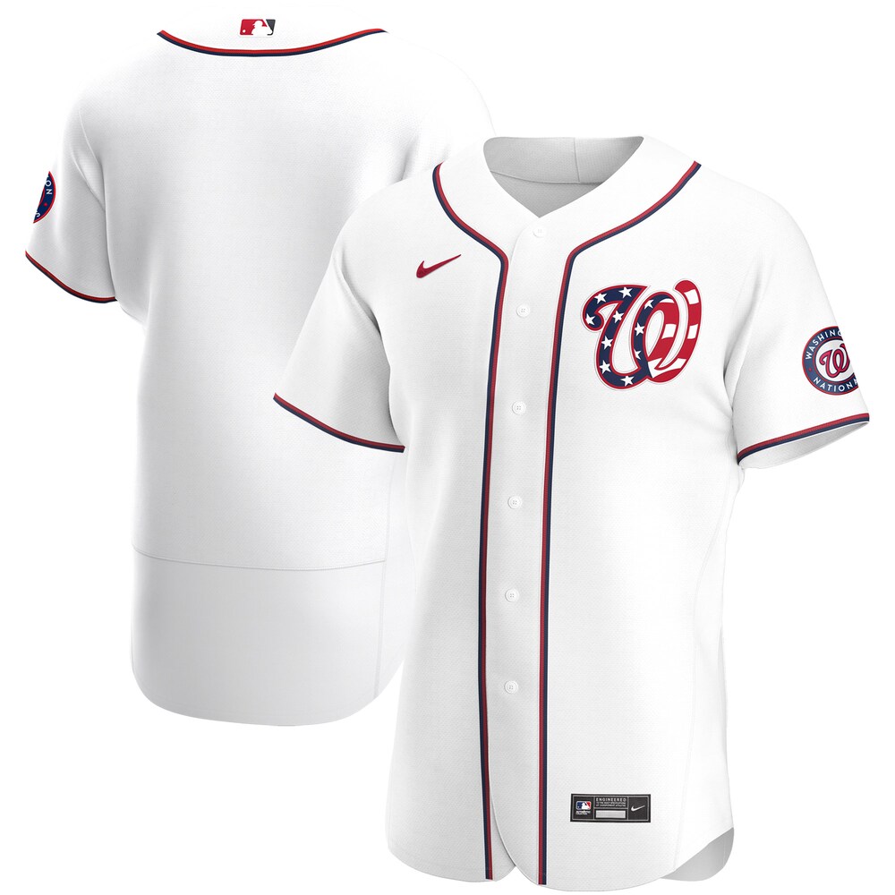 Washington Nationals Nike Alternate 2020 Team Logo Jersey - White