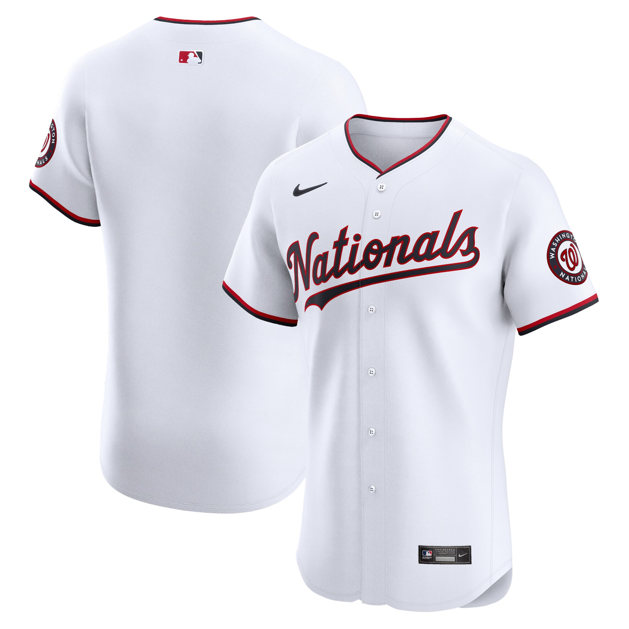 Washington Nationals Nike Home Elite Jersey - White