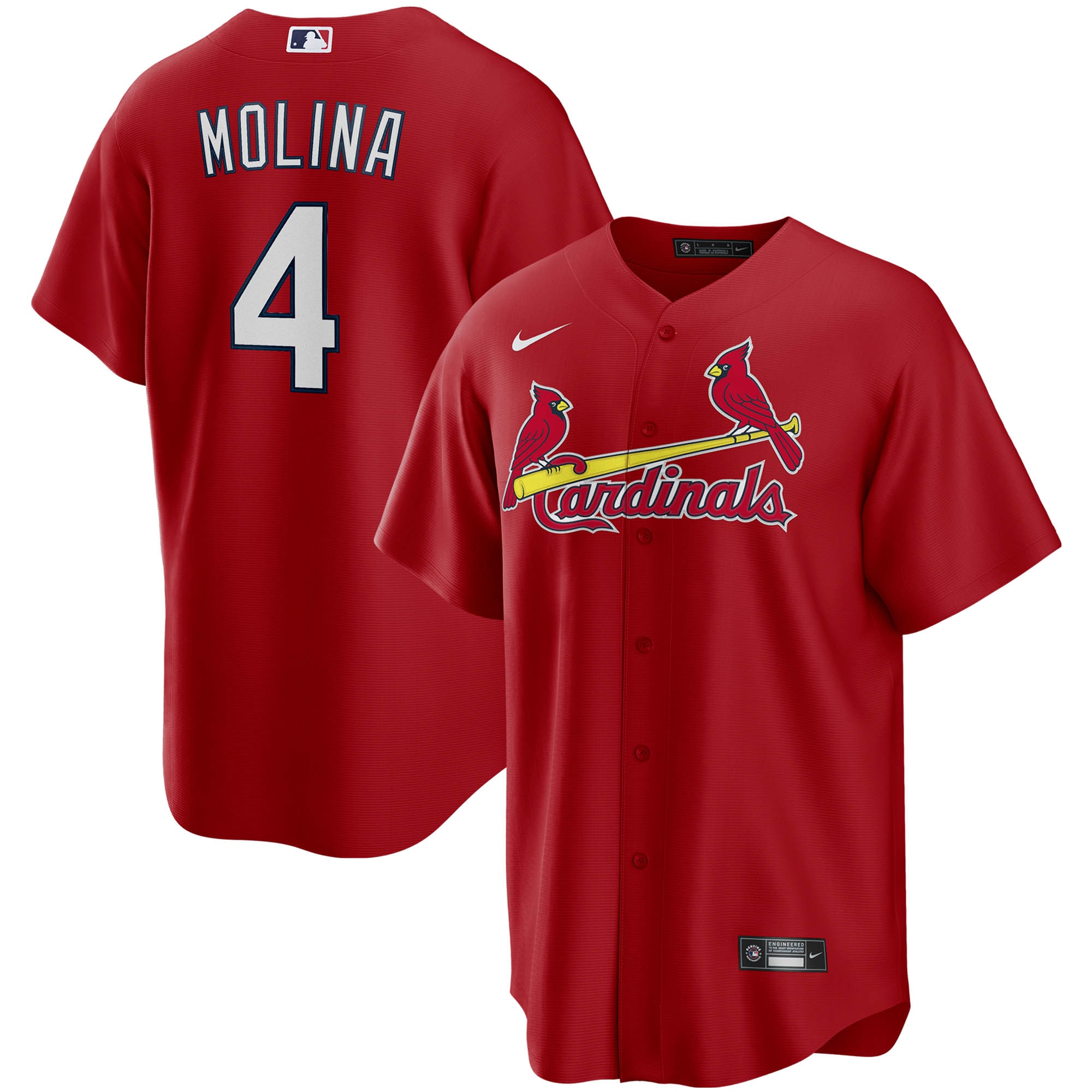 Yadier Molina St. Louis Cardinals Nike Alternate Replica Player Name Jersey - Red