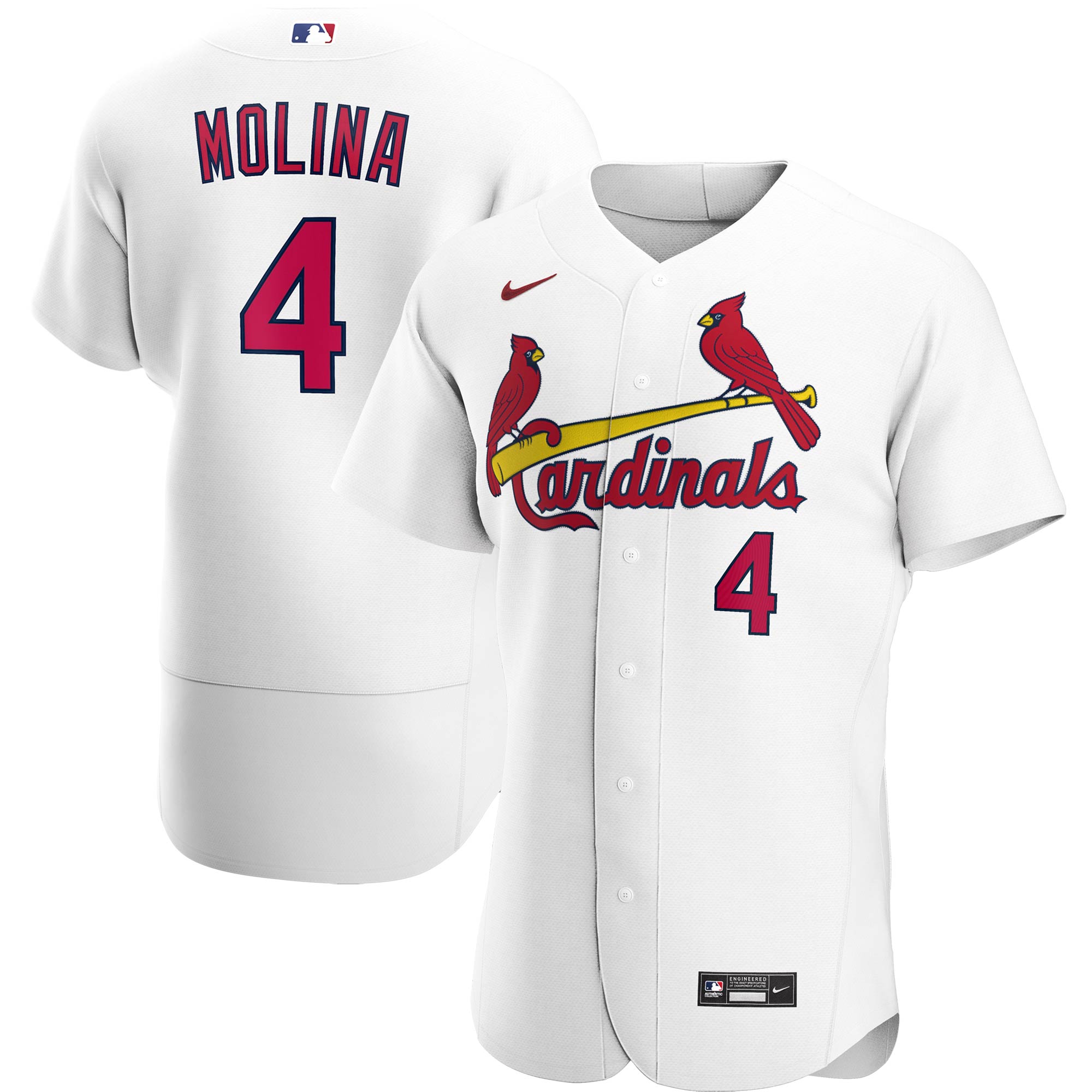 Yadier Molina St. Louis Cardinals Nike Home Authentic Player Jersey - White