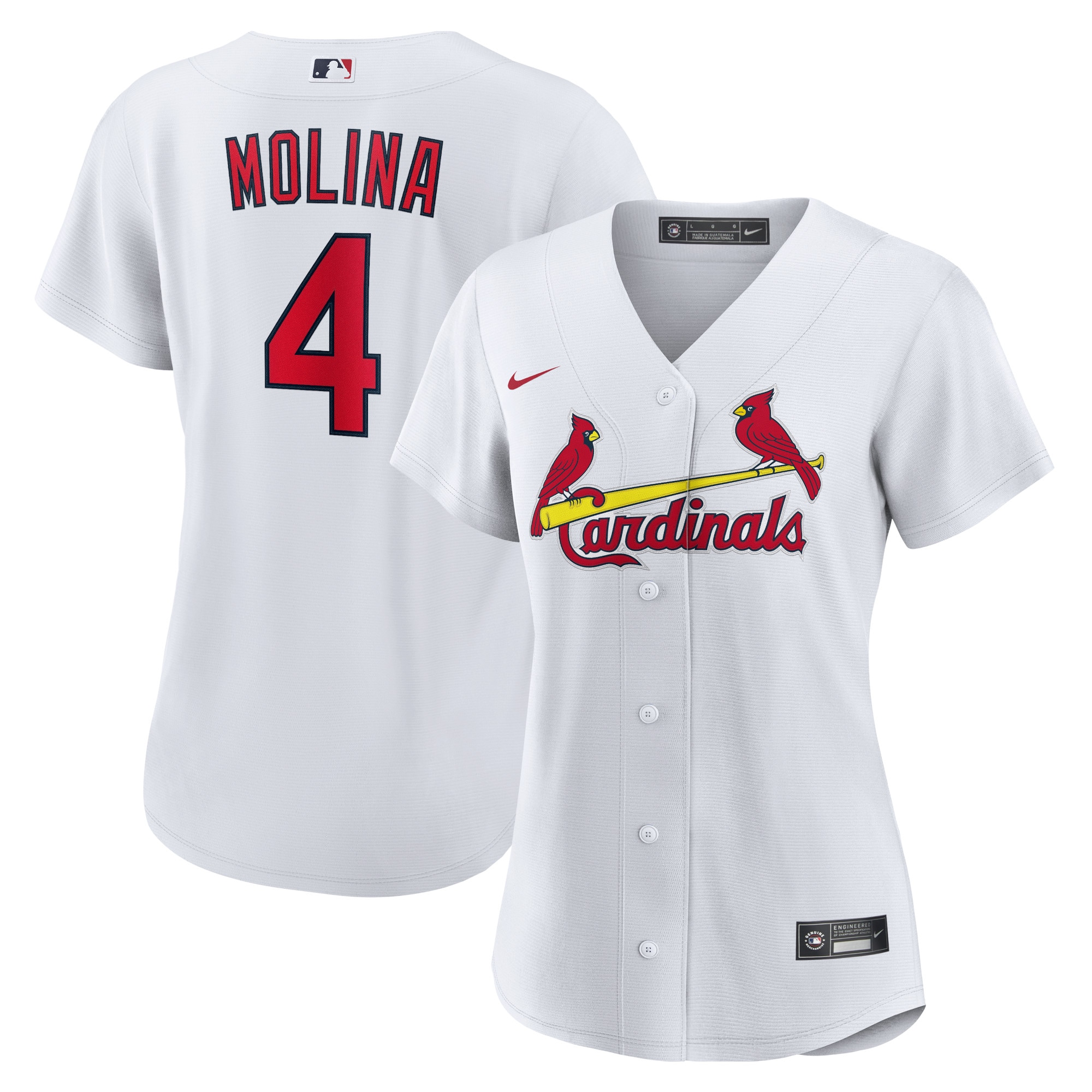 Yadier Molina St. Louis Cardinals Nike Women's Home Replica Player Jersey - White
