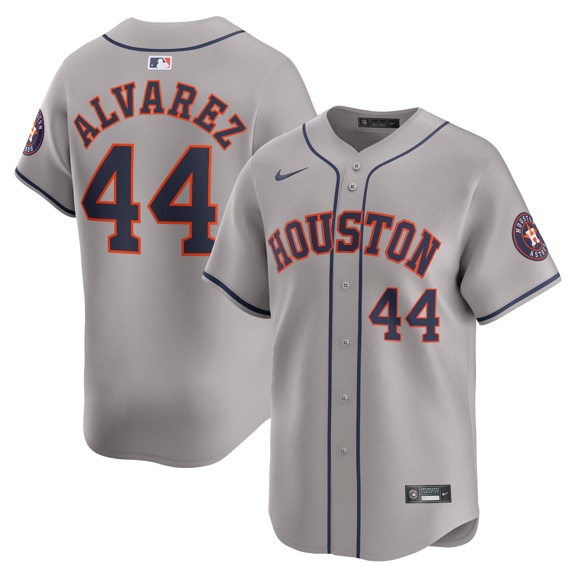 Yordan Alvarez Houston Astros Nike Away Limited Player Jersey - Gray
